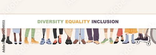 Diversity, Equality, Inclusion banner. 