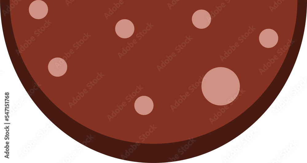 Sausage slice isolated jpeg and png file format