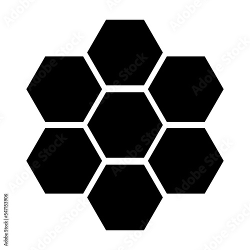 Beehive silhouette icon. Honeycomb. Vector.
