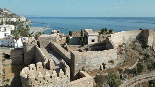 vista del antiguo castillo de Almuñécar en la provincia de Granada, España photo