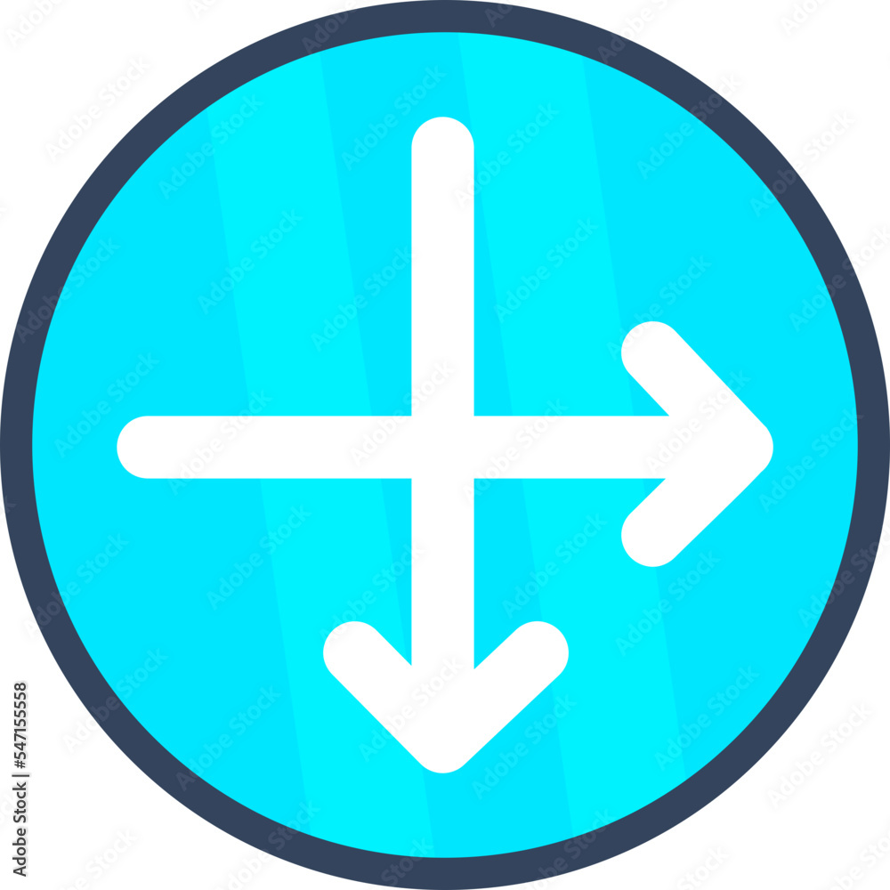 Fototapeta premium Intersect Icon