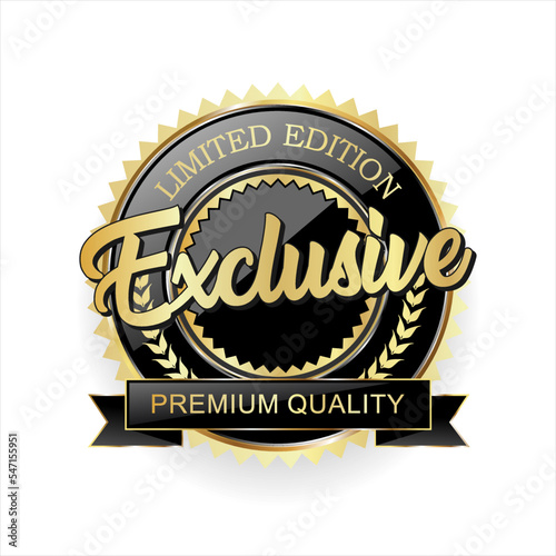 Exclusive stamp round label stock vector illustration 