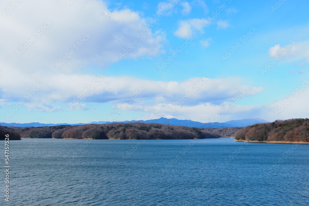 狭山湖の眺め, Sayama Lake, Saitama Prefecture, Japan