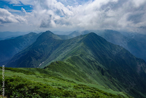 山岳の風景
