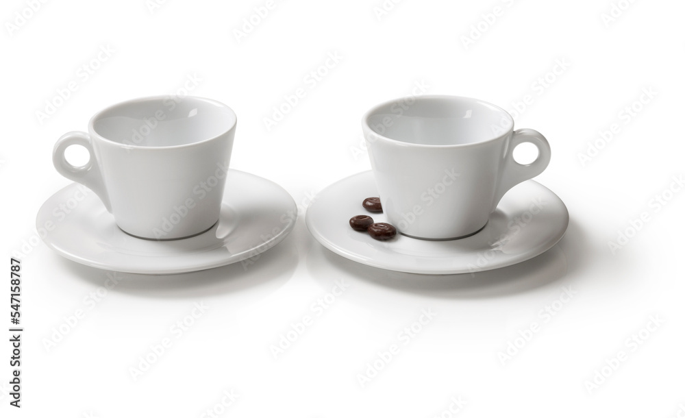 coffee cup and saucer with beans coffee cup and saucer with beans