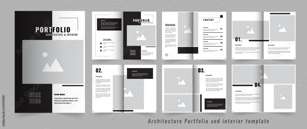 Professional architecture and interior Portfolio template