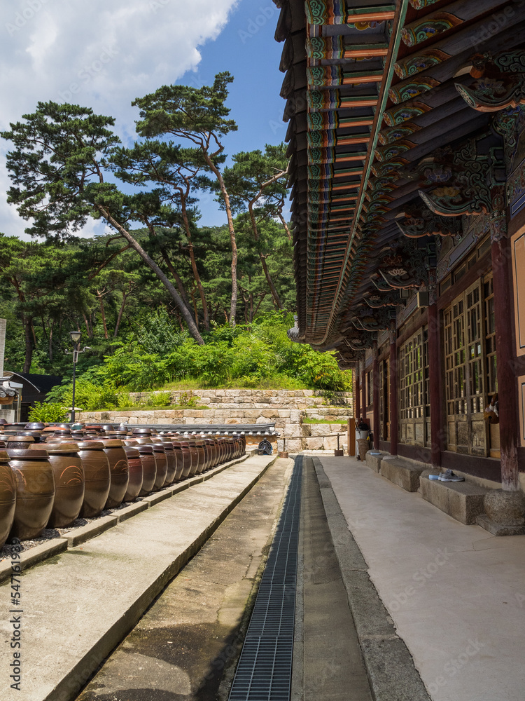 The street view of Eunpyeong Hanok Village in South Korea