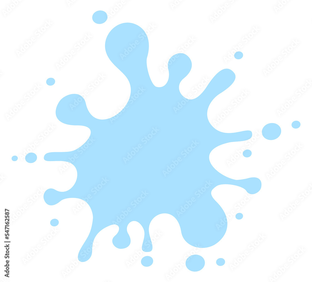 Blue paint splash. Water stain. Artistic logo Blue paint splash. Water stain. Artistic logo
