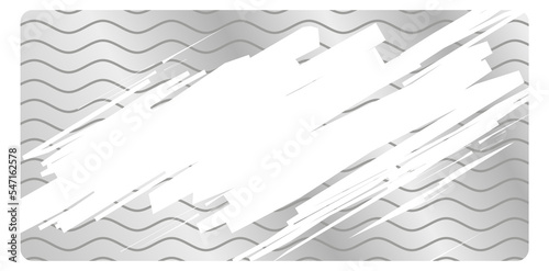 Scratch card. Silver metal erased layer rectangle