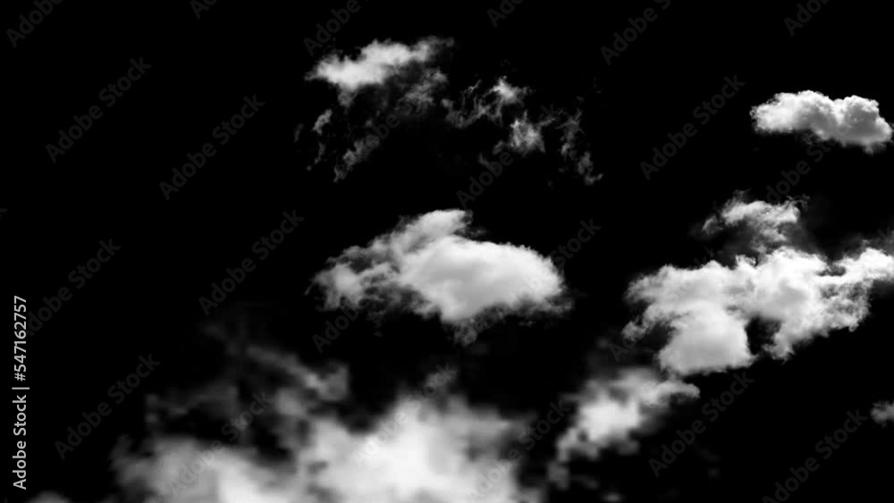 flying clouds black screen