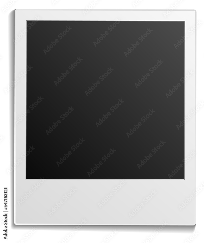 Retro photo frame template. Blank picture mockup Retro photo frame template. Blank picture mockup