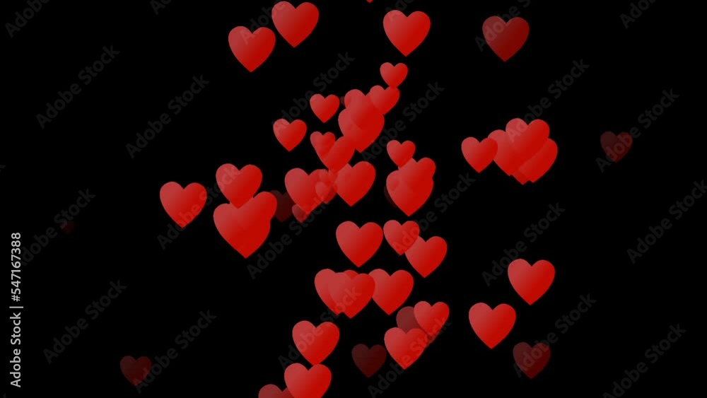 hearts on blackscreen hearts on blackscreen