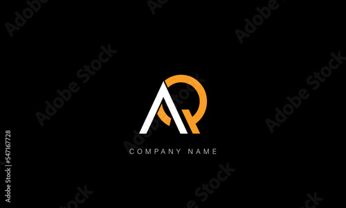 AQ, QA Abstract Letters Logo Monogram