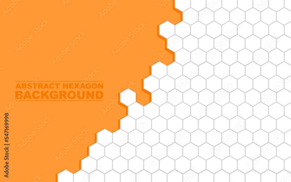 Abstract yellow orange beehive raster background plate icon. Honeycomb ...