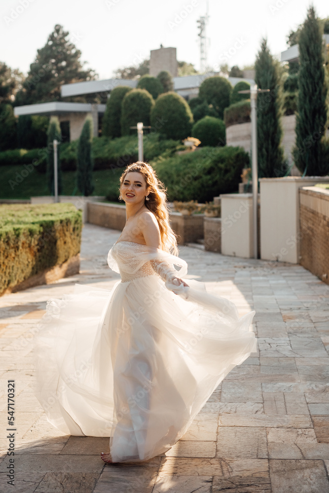 beautiful bride in a wedding dress.girl in a white puffy dress beautiful bride in a wedding dress.girl in a white puffy dress
