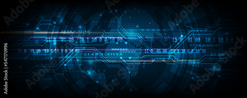 abstract background model of the technology world