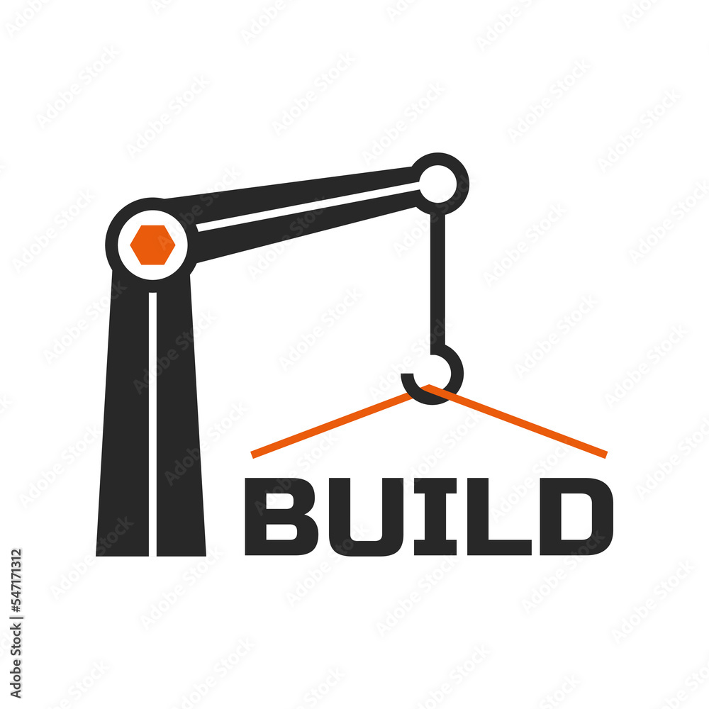 crane hook lifts cargo, logo vector crane hook lifts cargo, logo vector