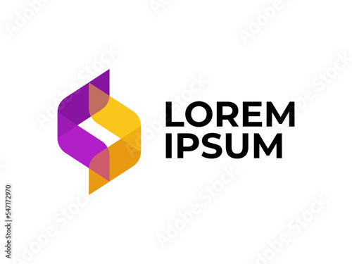 Free Download Vector Logo Illustration Letter S Gradient Colorful Style. - GFXLoad
