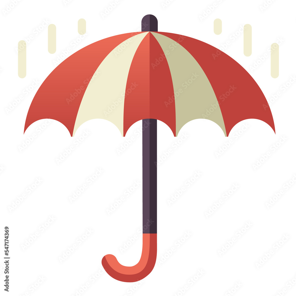 Umbrella flat design style icon Umbrella flat design style icon