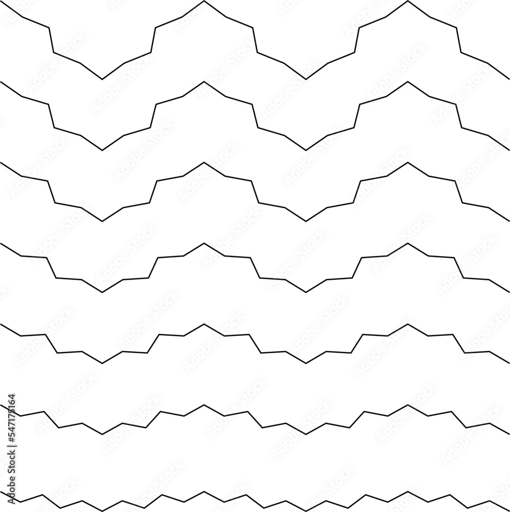 Abstract flow lines  . Fluid wavy shape .Striped linear pattern . Vector illustration