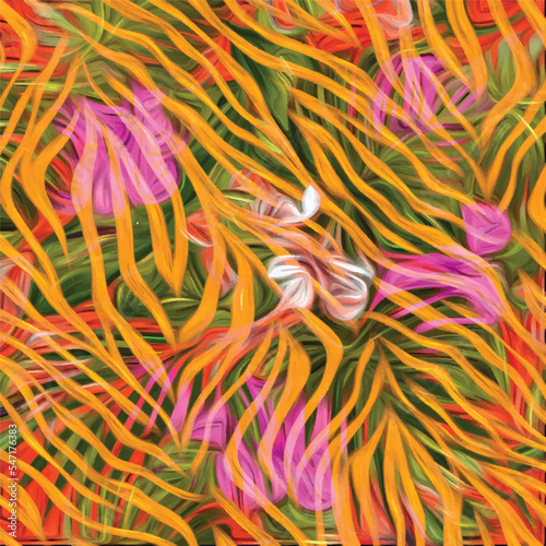 Seamless zebra and leopard pattern. Exotic animals pattern design. Textile print pattern