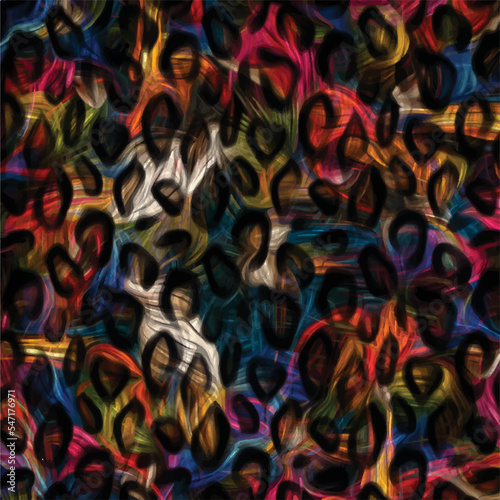 Seamless zebra and leopard pattern. Exotic animals pattern design. Textile print pattern