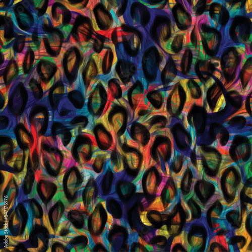 Seamless zebra and leopard pattern. Exotic animals pattern design. Textile print pattern