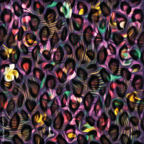 Seamless zebra and leopard pattern. Exotic animals pattern design. Textile print pattern