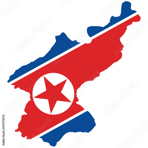 North Korea South korea Map Flag Asia Korea