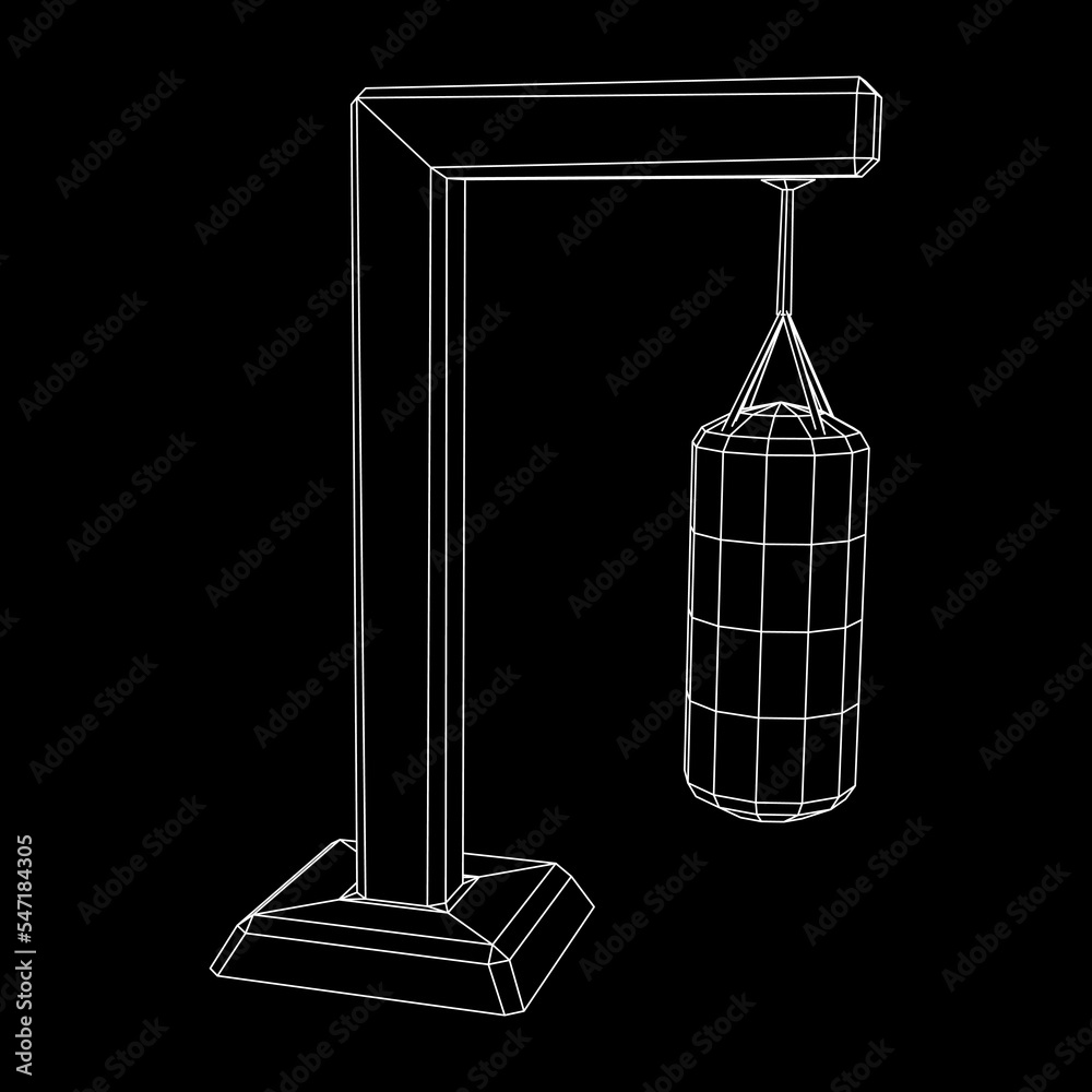 Punching bag for training boxing power punch