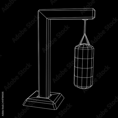 Punching bag for training boxing power punch