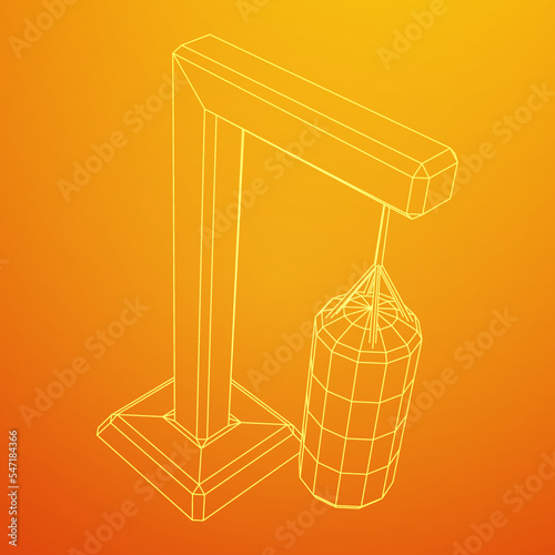 Punching bag for training boxing power punch