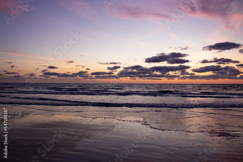 Sunset along the west coast of Wales.