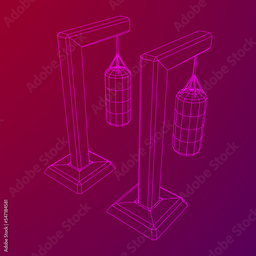 Punching bag for training boxing power punch