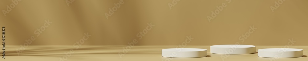 Scene with a podium for product presentation, 3d rendering Scene with a podium for product presentation, 3d rendering