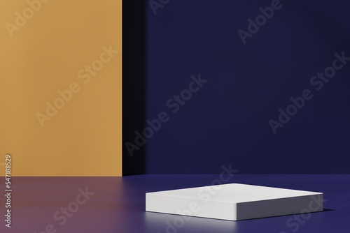 Scene with a podium for product presentation, 3d rendering © progressman