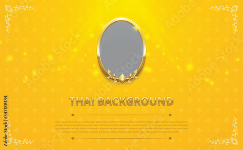 thai pattern background for greeting card, advertising, web site, flyers, posters with modern line Thai.