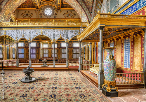 Interior in Topkapi palace photo