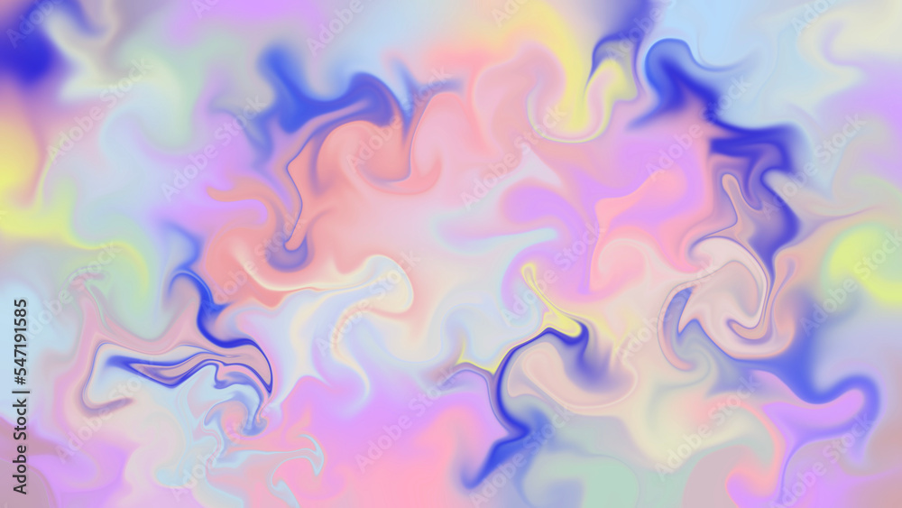 colorful watercolor art, cloudy smoky abstract print 