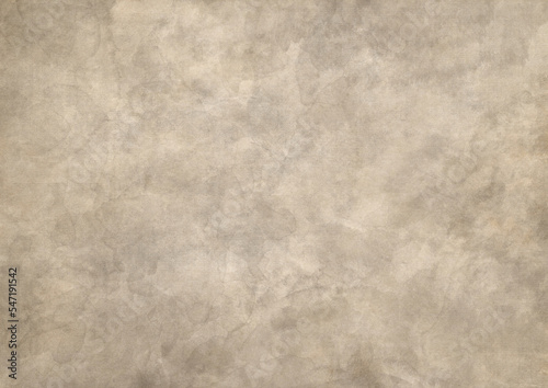 Old paper background. Painted watercolor illustration cover design, cards, flyer, poster, banner. Grey watercolour banner. Handmade textured backdrop. Aged vintage blank for design.
