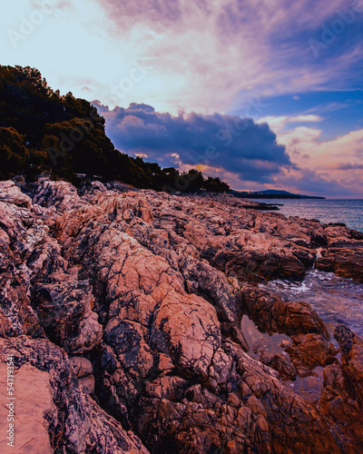 Croatia  Europe  Adriatic sea  Zadar region  scenic coast between Primosten and Sibenik  ...exclusive - this image sell only Adobe stock
