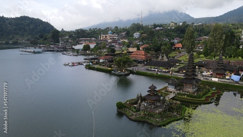 Bali, Indonesia - November 13, 2022: The Ulun Danu Beratan Temple