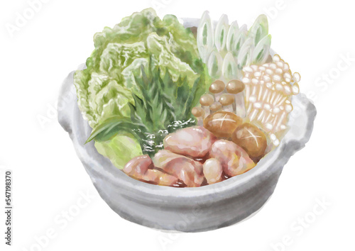 水彩の鍋物_水炊き01_1