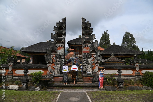 Bali, Indonesia - November 13, 2022: The Ulun Danu Beratan Temple photo