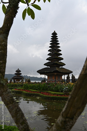 Bali, Indonesia - November 13, 2022: The Ulun Danu Beratan Temple photo