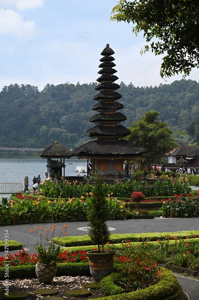 Bali, Indonesia - November 13, 2022: The Ulun Danu Beratan Temple Bali, Indonesia - November 13, 2022: The Ulun Danu Beratan Temple