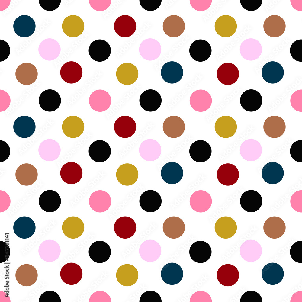 seamless pattern polka dots background seamless pattern polka dots background