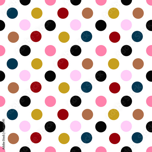seamless pattern polka dots background