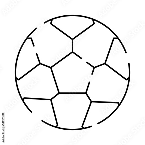 Football or soccer line icon. World cup championships and tournament. Sport and fitness line icons infographic vector ball