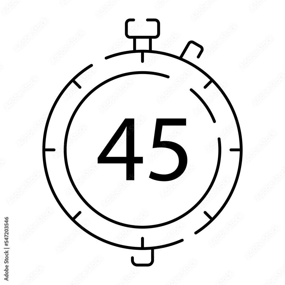 Football or soccer line icon. World cup championships and tournament. Soccer sports stopwatch and timer line icon. Half time